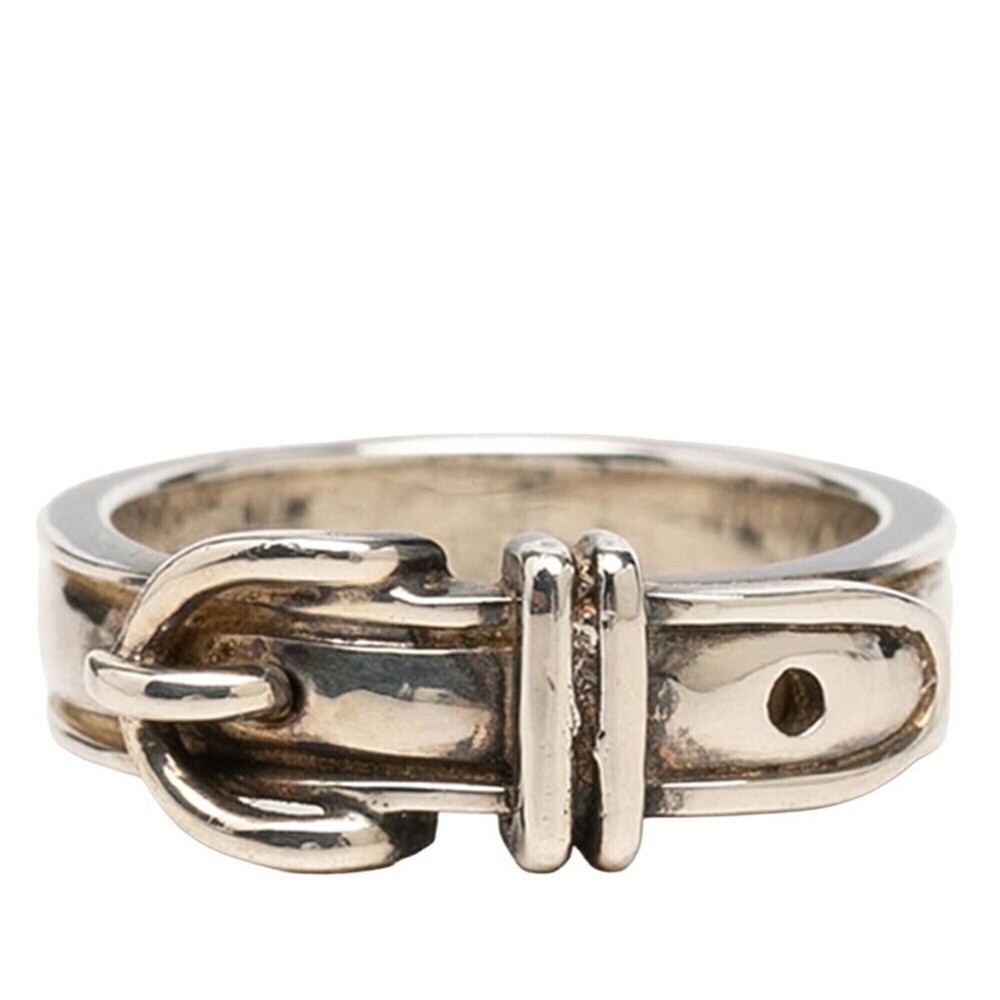 Hermes Belt Ring, Size #51, Sterling Silver (SV925), Women's.